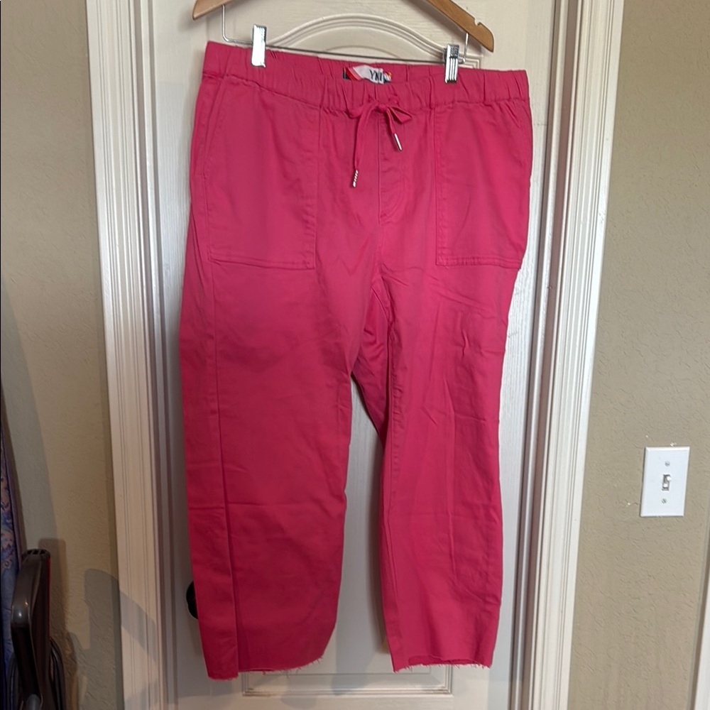 Pink Joggers with Drawstring Waistband